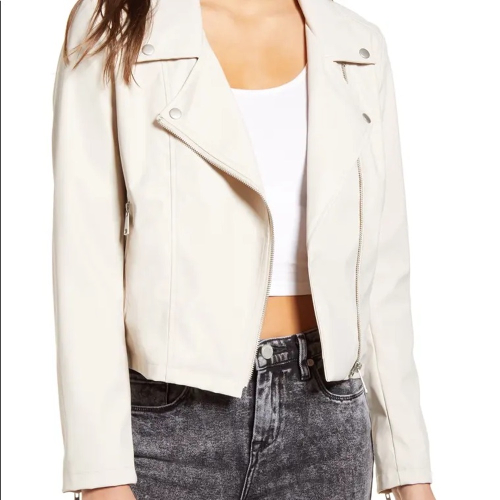 Cream Moto Jacket